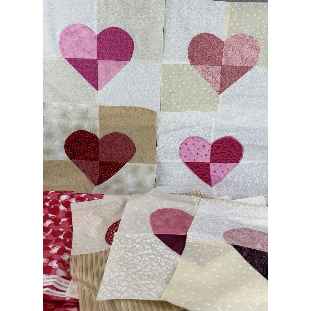 20 VTG Quilt Blocks 12" Square + 3 Yards Cranston Print Works Cotton Fabric 44"